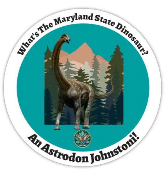 🦖 Astrodon johnstoni Sticker (10-pack)