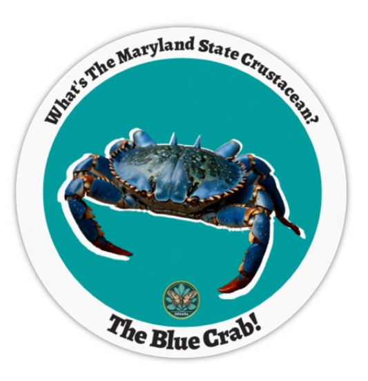 🦀 Maryland Blue Crab Stickers (10-pack)